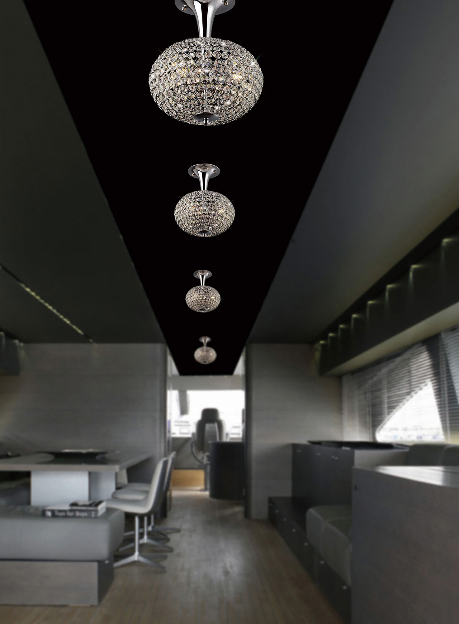 Vado Crystal Ceiling Lights Diyas Flush Crystal Fittings